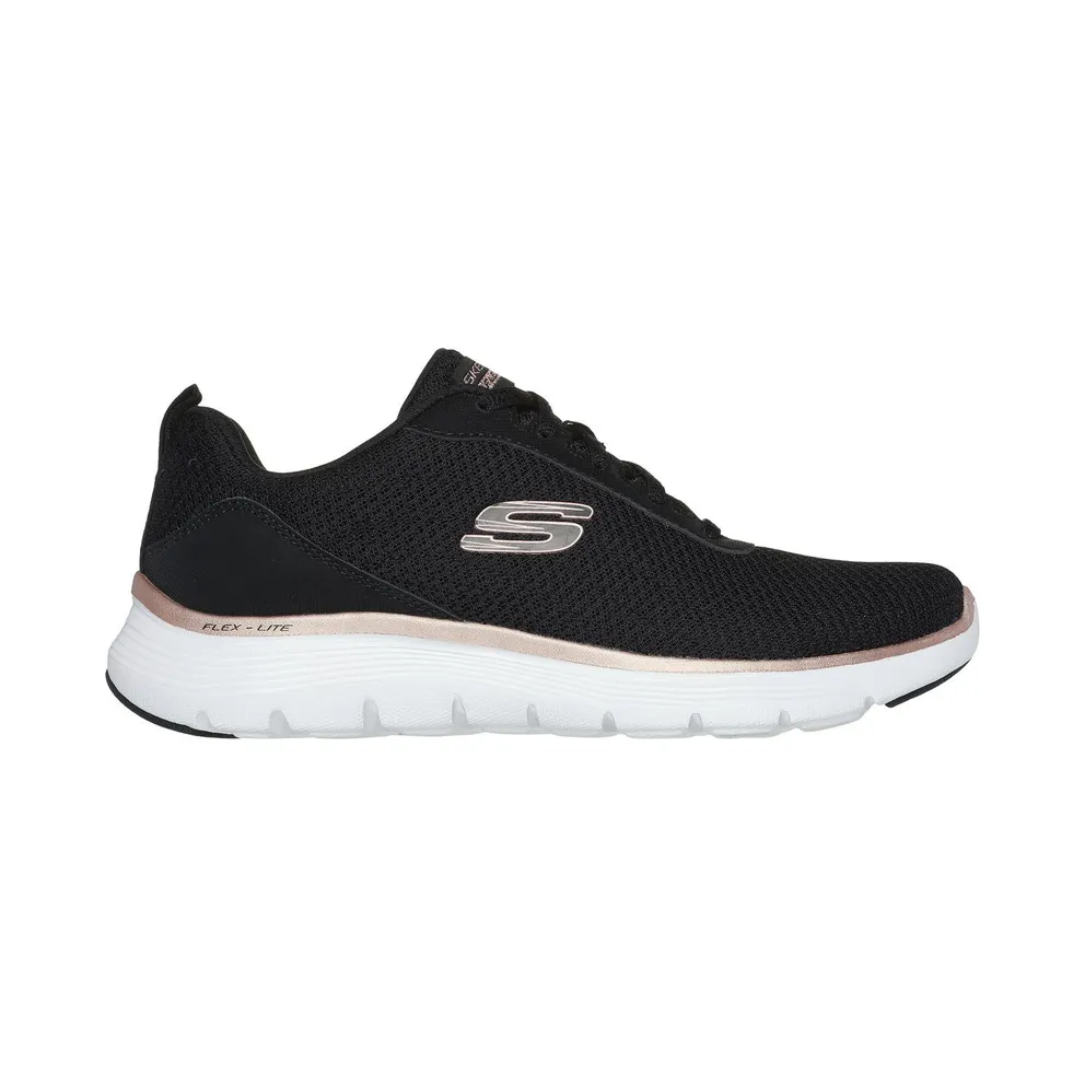 Skechers Flex Appeal 5.0 – Uptake Sneaker Schwarz/Roos Gold