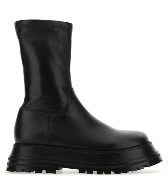 Burberry Leather Boots Black (W) (80436471)