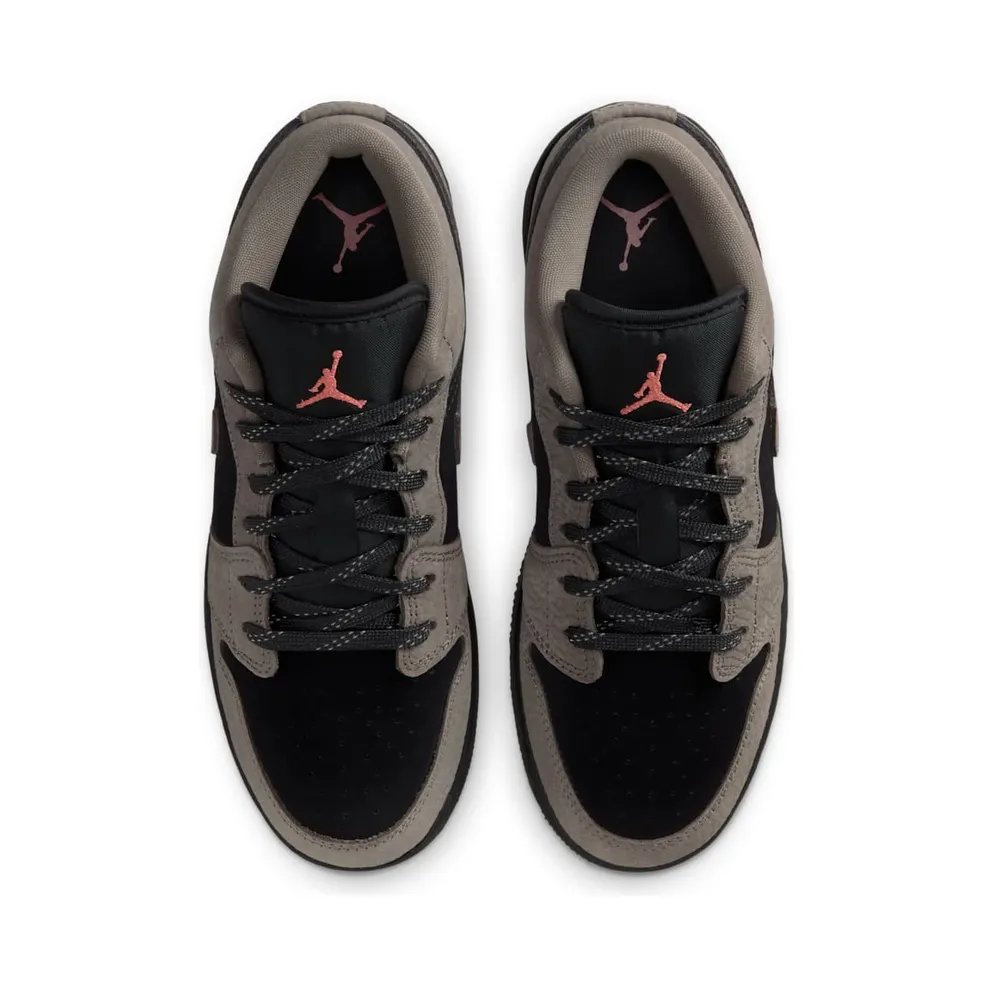 Air Jordan 1 Black/Light Wild Mango/Olive Grey (IB7111-005)