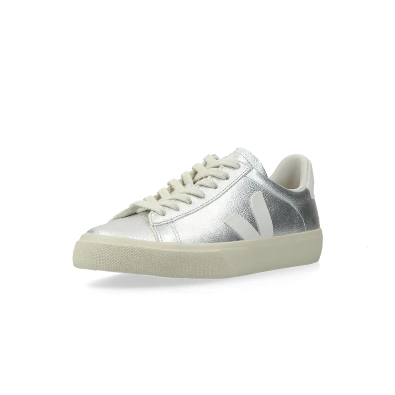 VEJA Campo Chromefree Leather (white / silver) – CP0502684