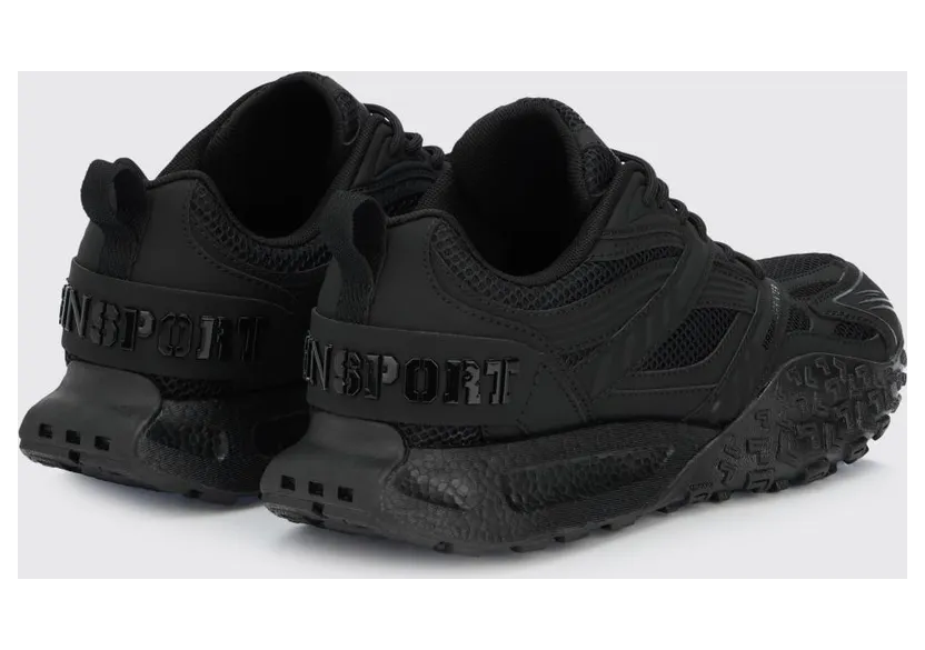 Plein Sport Urban Sprinter Mesh and Rubber Sneakers Black (SAFSUSC0933STE003N0202) (2)