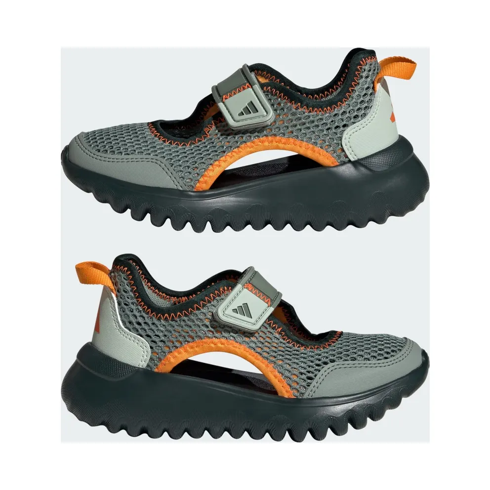 adidas Summerflex Shoes Kids “Silver Green / Crew Orange / Impact Orange” (IH8729)
