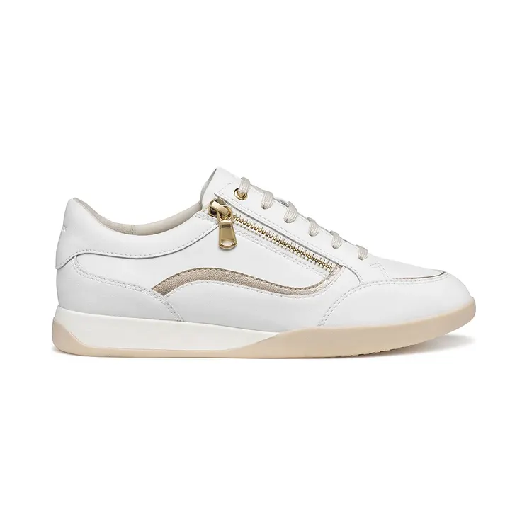 Geox Maryemy “White / Light Gold” (D653BC09BNFC1327)