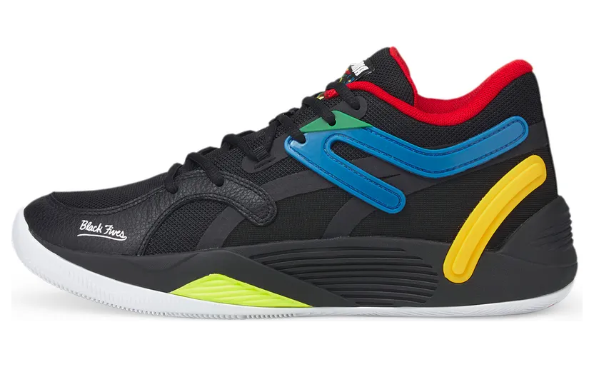 Puma TRC Blaze Court Black Fives basketbalschoenen Zwart (376637-01)