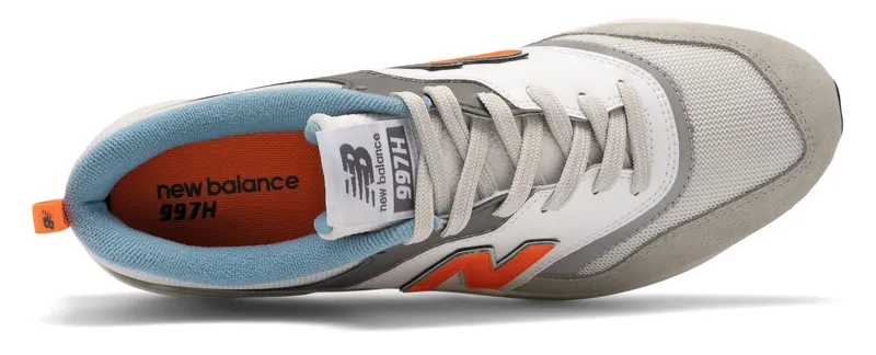 New Balance 997H Rain Cloud White/Grey-Orange (CM997HAG)