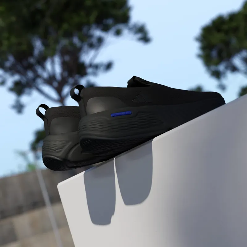 Adidas Cloudfoam Go Lounger Core Black / Core Black / Lucid Blue (ID4019)