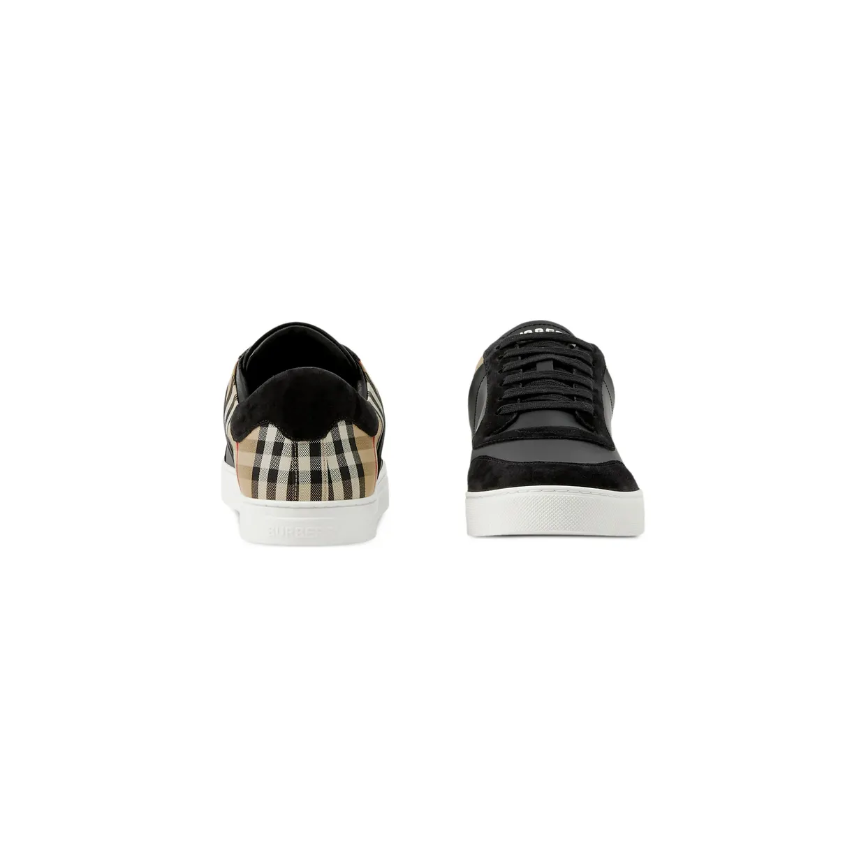 Burberry Leather, Suede and Check “Black” (8070818 MF STEVIE A7626) (3)