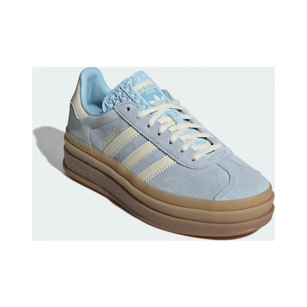 Adidas Gazelle Bold Clear Sky / Cream White / Gold Metallic (JQ7776)