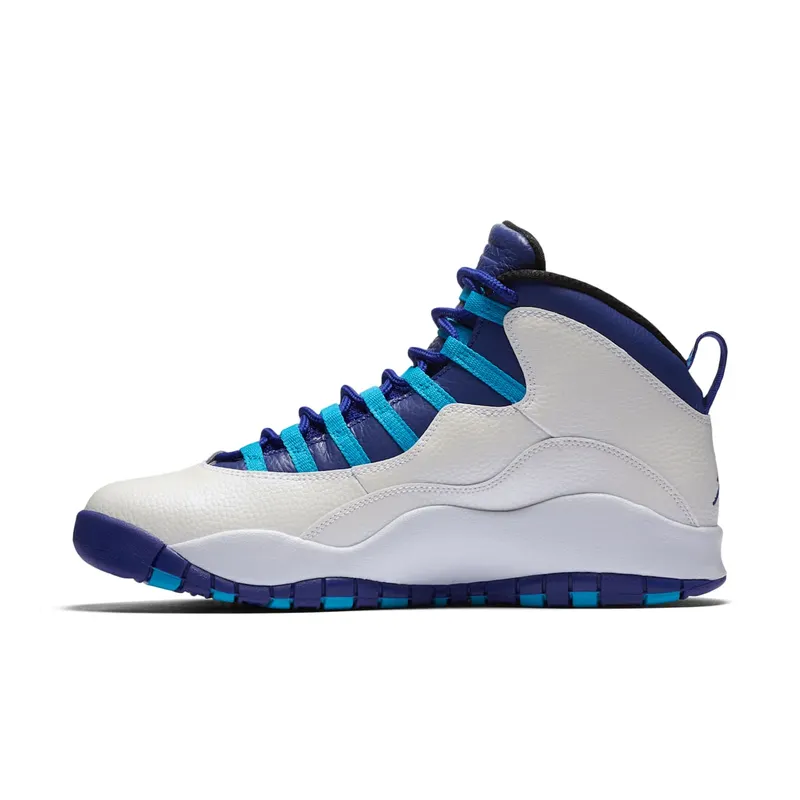 Jordan 10 Retro Charlotte (2016) White/Concord-Blue Lagoon-Black (310805-107)