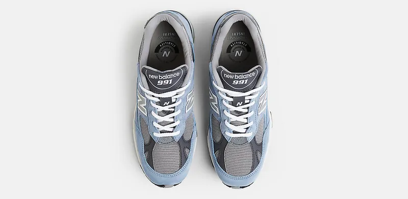 New Balance 991 “MiUK Dusty Blue Alloy Smoked Pearl” (M991BGG)