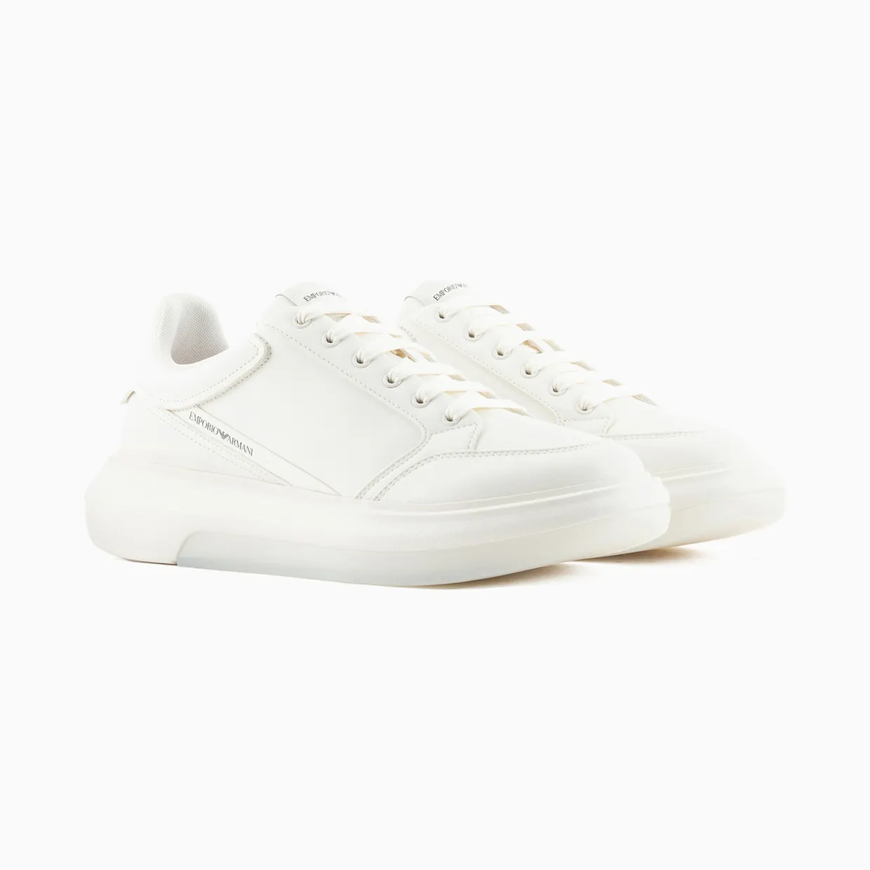 Armani Low-Top In Smooth Leather With Side Logo (X4X633-XM964-M801) (2)