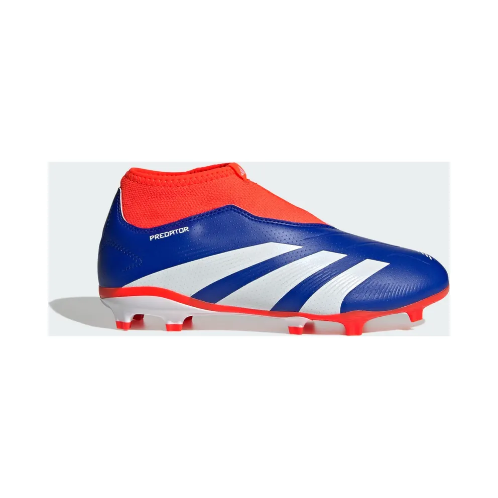 adidas Predator League Laceless FG Lucid Blue Cloud White Solar Red (IF6356)
