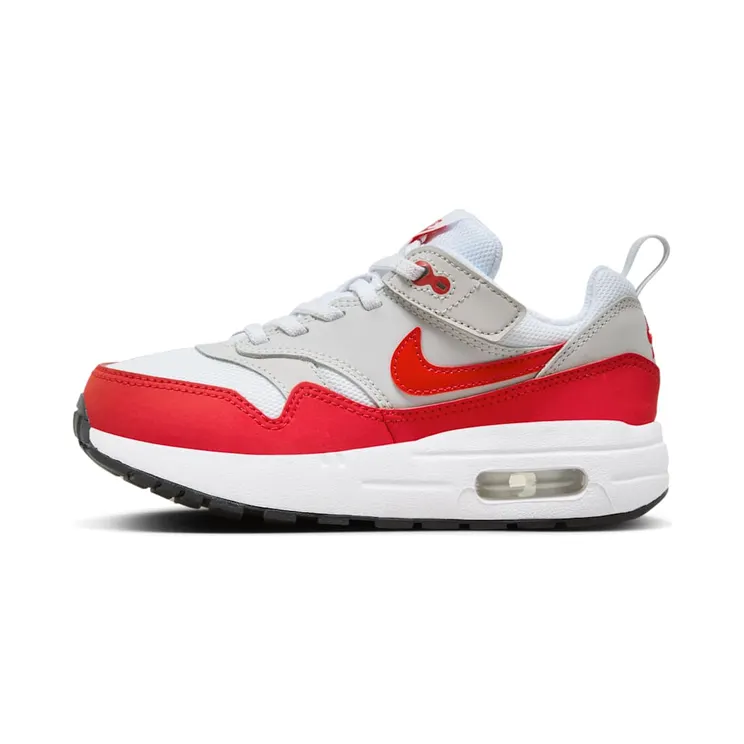 Nike Air Max 1 EasyOn Sport Red (2023) “Neutral Grey / White / Black / University Red” (DZ3308-003)