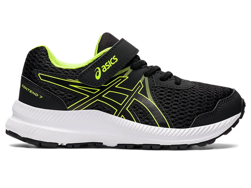 Asics CONTEND™ 7 PS Black/Hazard Green (1014A194.005)