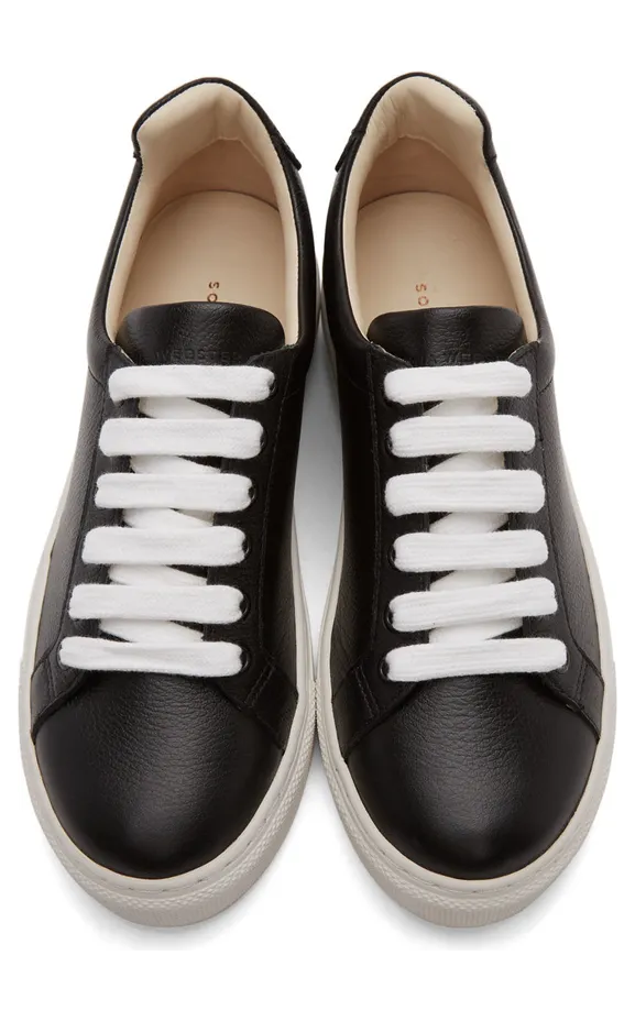 Sophia Webster Black & White Butterfly Low Sneakers (SSS22138) (5)