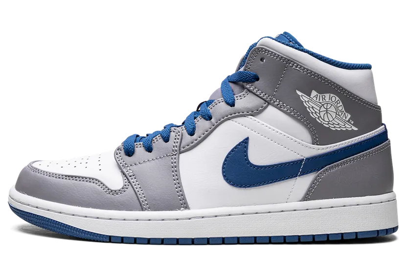 Air Jordan 1 Mid GS “Cement / True Blue” (DQ8423-014)
