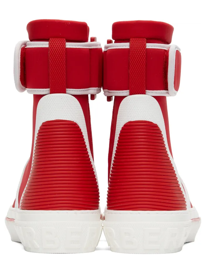 Burberry Red Sub High-Top Sneakers (8052337) (2)