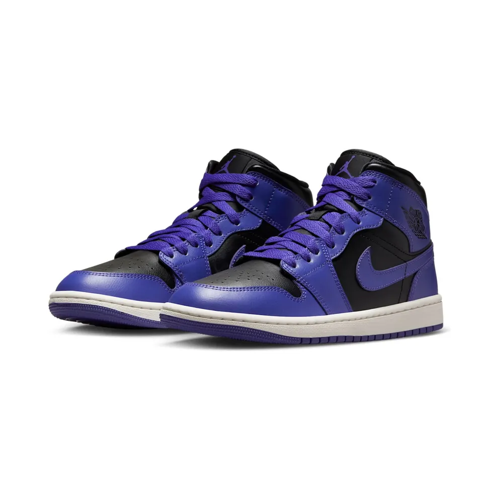 Jordan 1 MID “Black/Purple” (BQ6472-051)