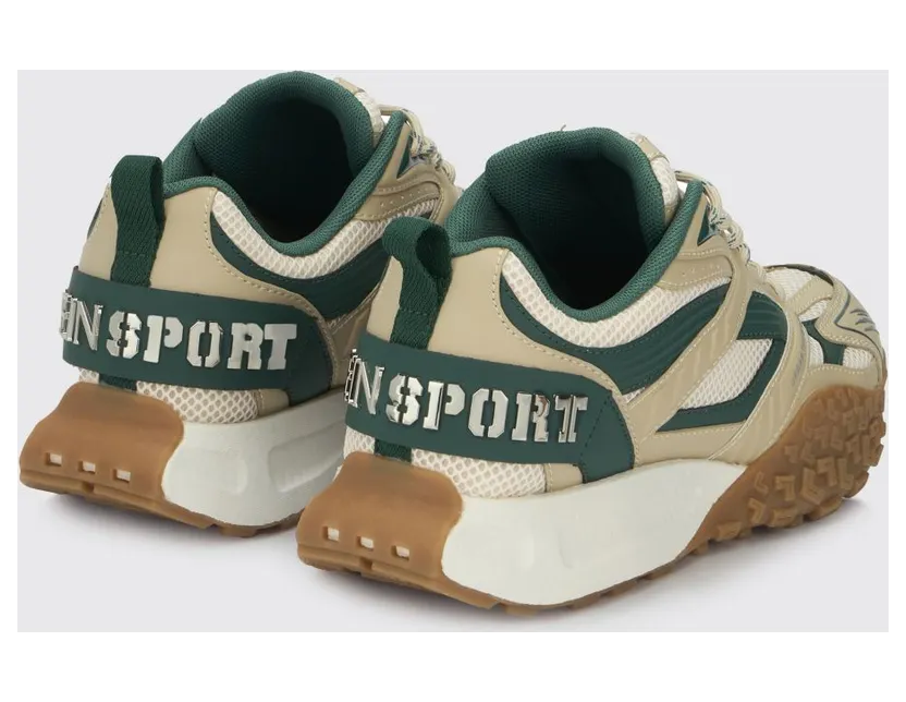 Plein Sport Urban Sprinter Mesh and Rubber Sneakers Green (SAFSUSC0933STE003N0605) (2)