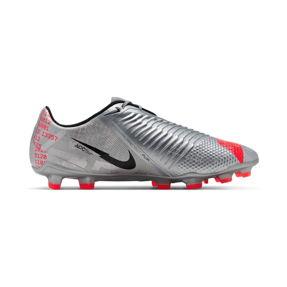 Nike Phantom Venom Elite FG “Metallic Grey / Crimson” (AO7540-906)