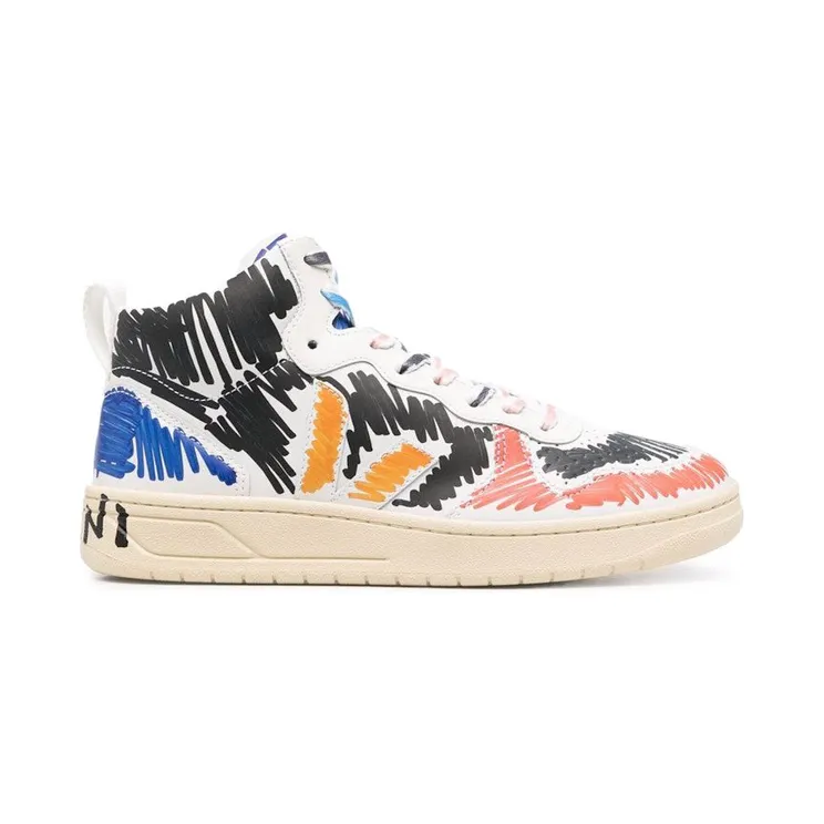 Veja V-15 Leather x Marni Black Multi (VQMS-2884A V1520 00N99)