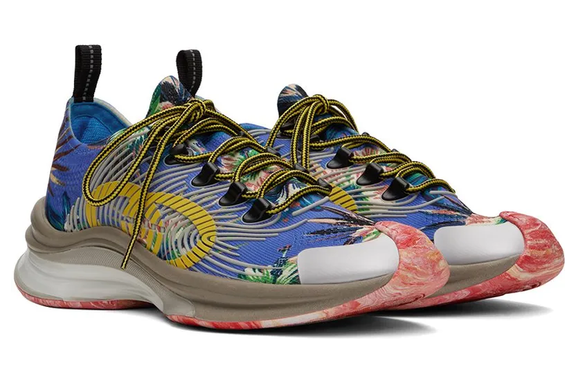 Gucci Blue Run Floral 8470 B.Sp-Mu-G.Sk-S. (698561 UZI10) (4)