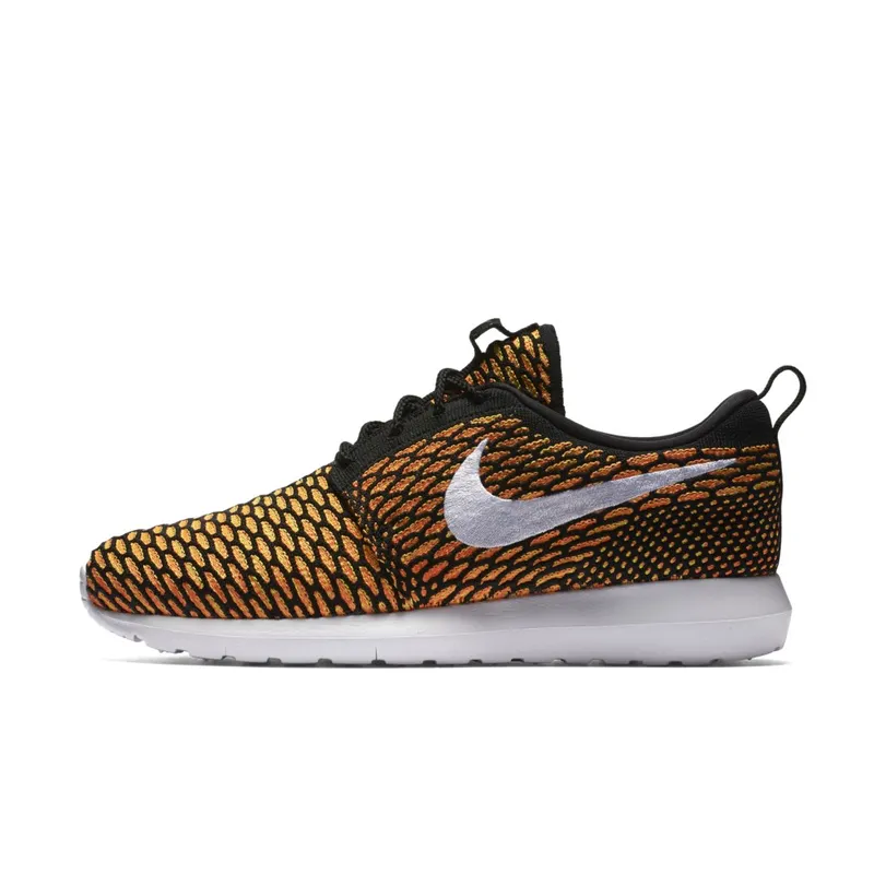 Nike  Roshe Nm Flyknit Black/White-Total Orange-Volt Black/White-Total Orange-Volt (677243-018)