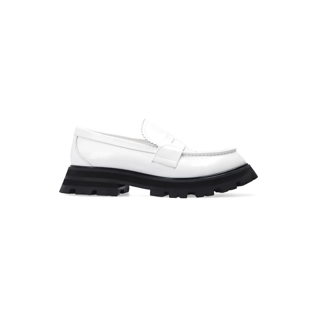 Alexander McQueen Wander Loafer White Black (666328WHZ809358)