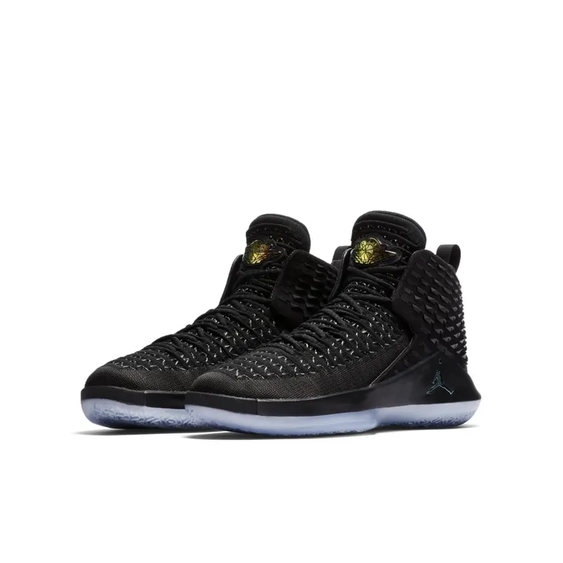 Jordan Air  XXXII Black Cat (GS) Black/Multi-Color-Metallic Silver (AA1254-003)