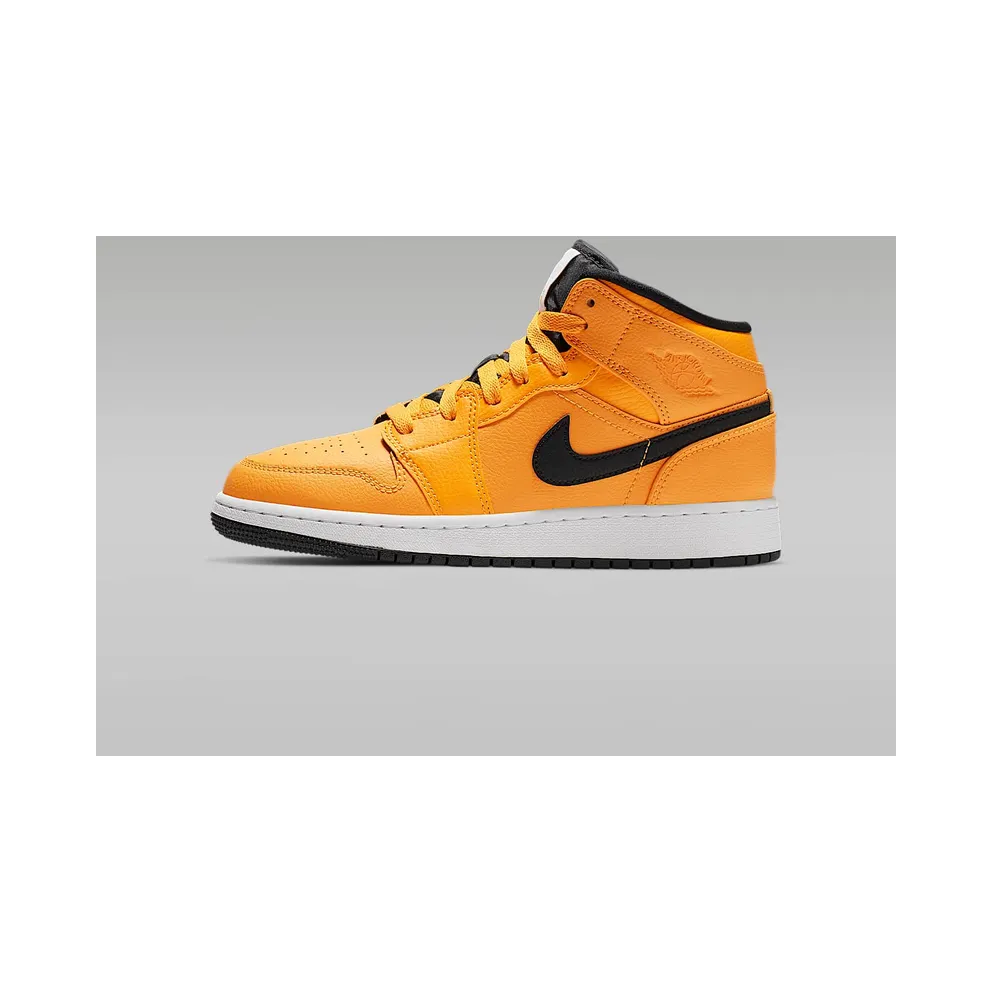 Jordan 1 Mid University Gold Black (GS) University Gold/Black-White-Gym Red (554725-700)