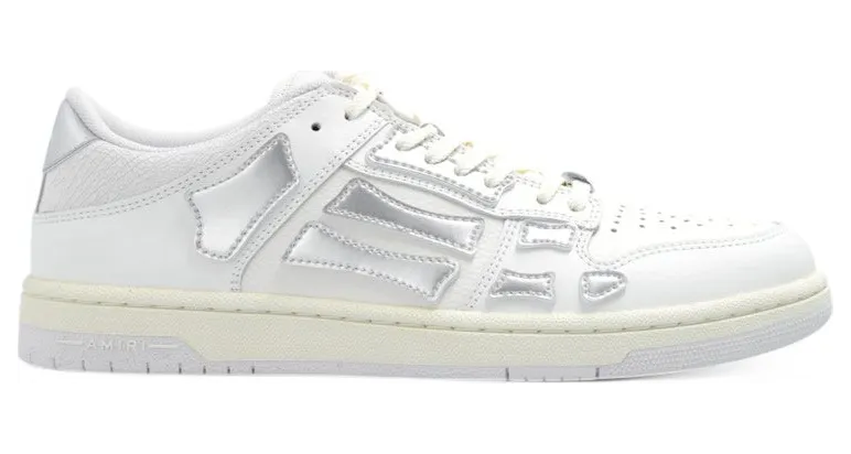AMIRI Skel Top Low White Silver (AWFOSR1022-155)