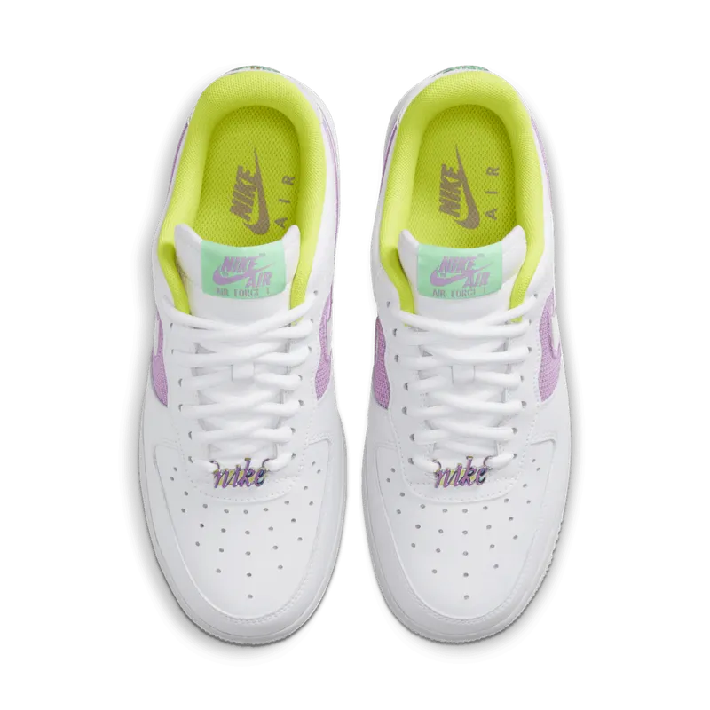 Nike Air Force 1 Low White Multi Pastel (W) White/Lemon Venom-Electro Green-Multi-Color (CW5592-100)