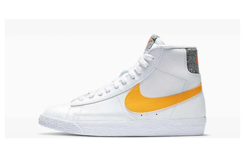Nike Blazer Mid (GS) “White / Total Orange / Laser Orange” (DB2606-100)