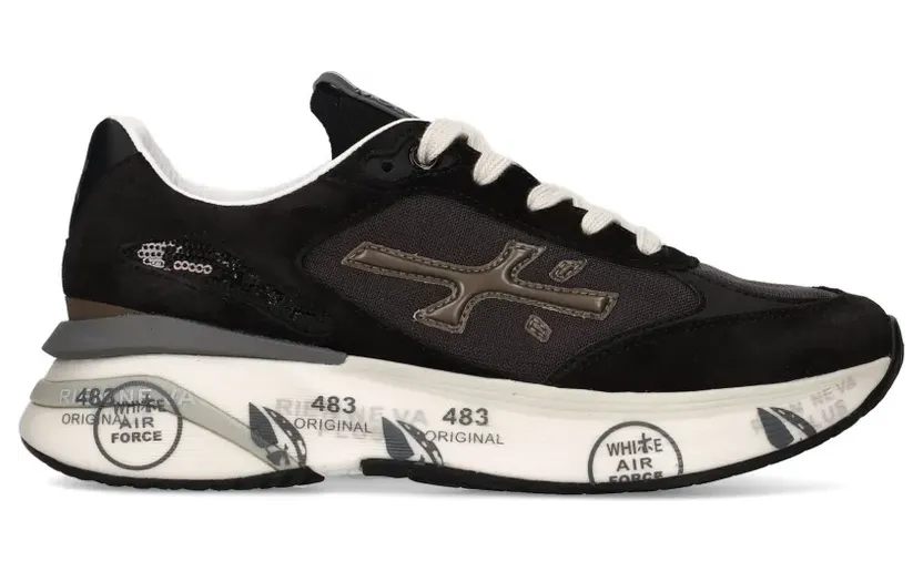 Premiata Platte met print “Black” (MOERUND8304)