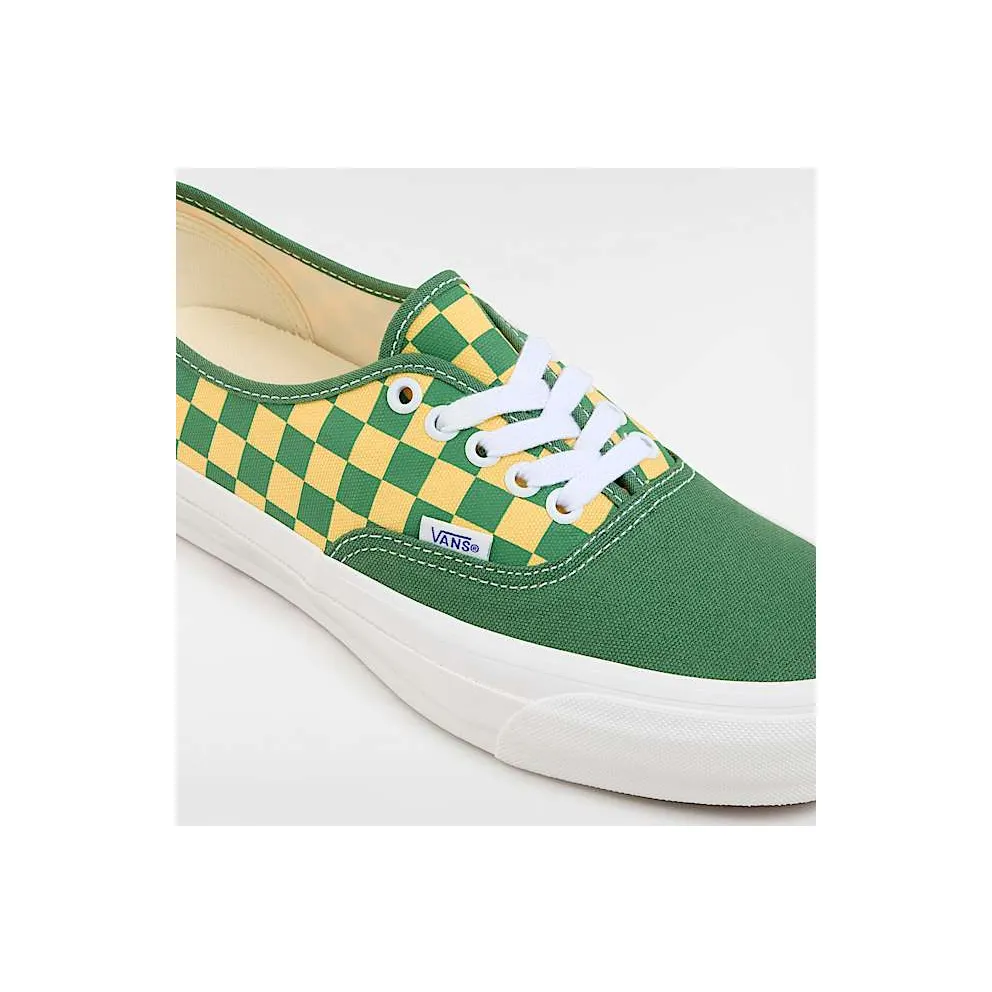 Vans Premium Authentic Fairway Green Yellow Checkerboard (VN000EBNBR1)