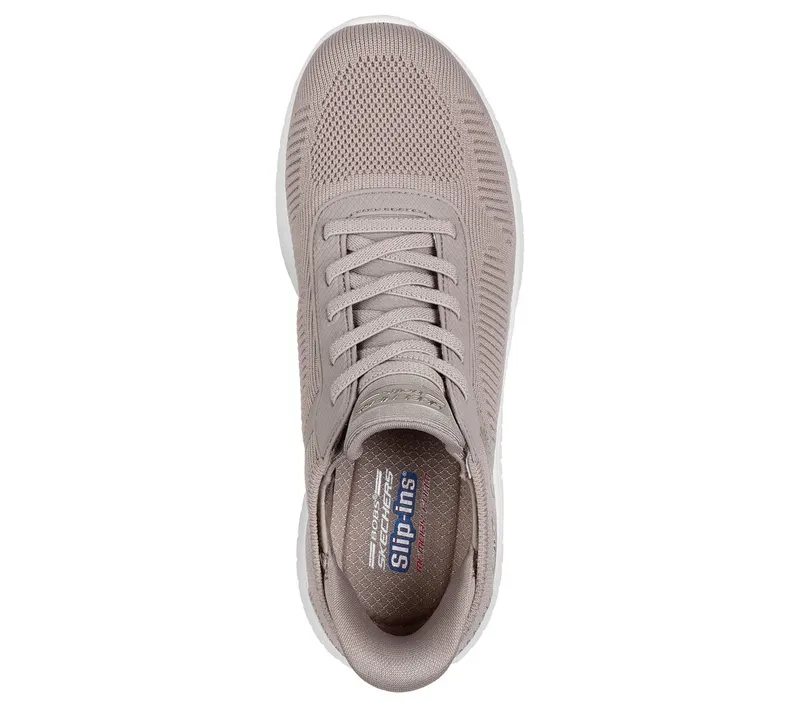 Skechers Slip-ins: BOBS Sport Squad Chaos Sneaker Taupe