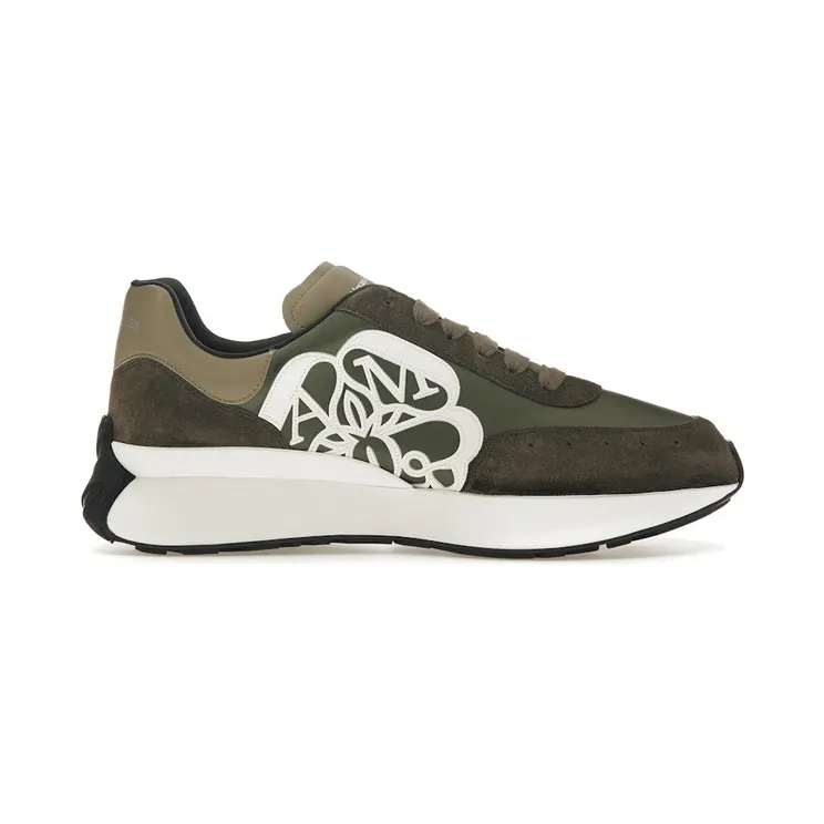 Alexander McQueen Sprint Runner Khaki (705074 W4UI8 3398)