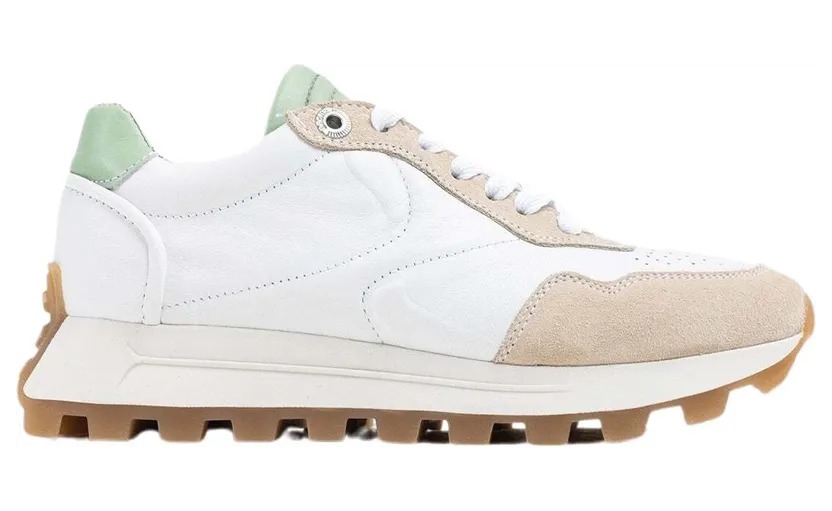 Bronx sneaker Off-White/pastelgroen (66454-BA-3684)