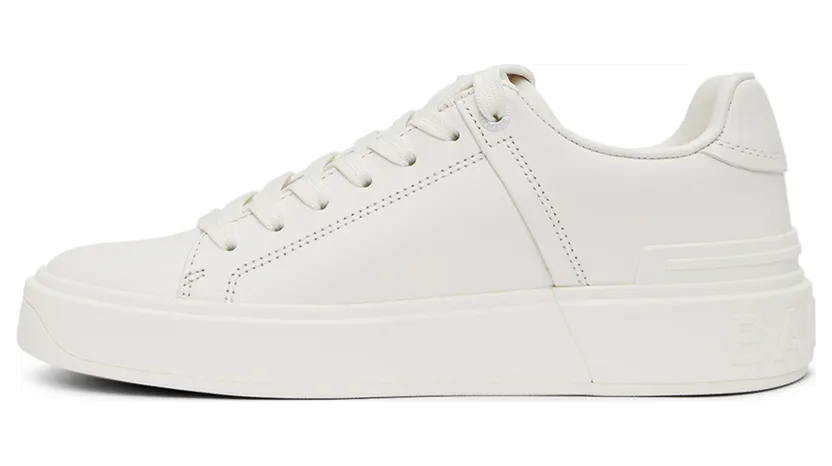 Balmain White B-Court Sneakers (VN1C580LSCL) (3)