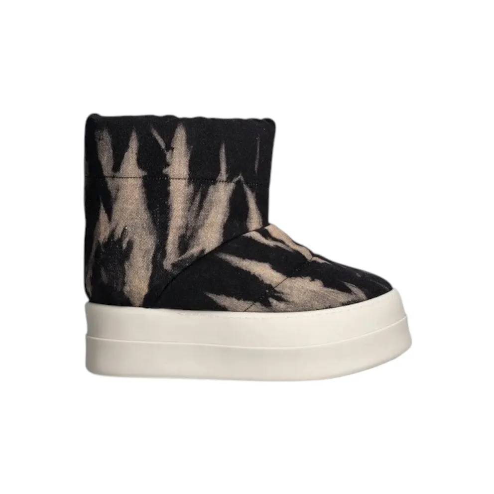 Rick Owens DRKSHDW Mega Bumper Low Lunar Boot Black Beige (DU02D2839 DBSUPA)
