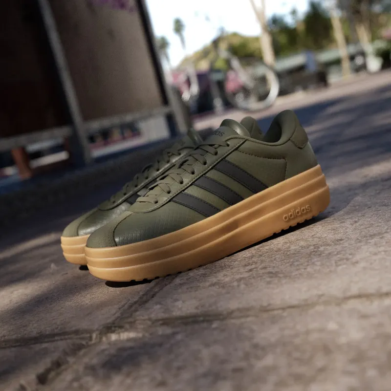 Adidas VL COURT BOLD-Shoes Olive Strata / Core Black / Gum (IH9138)