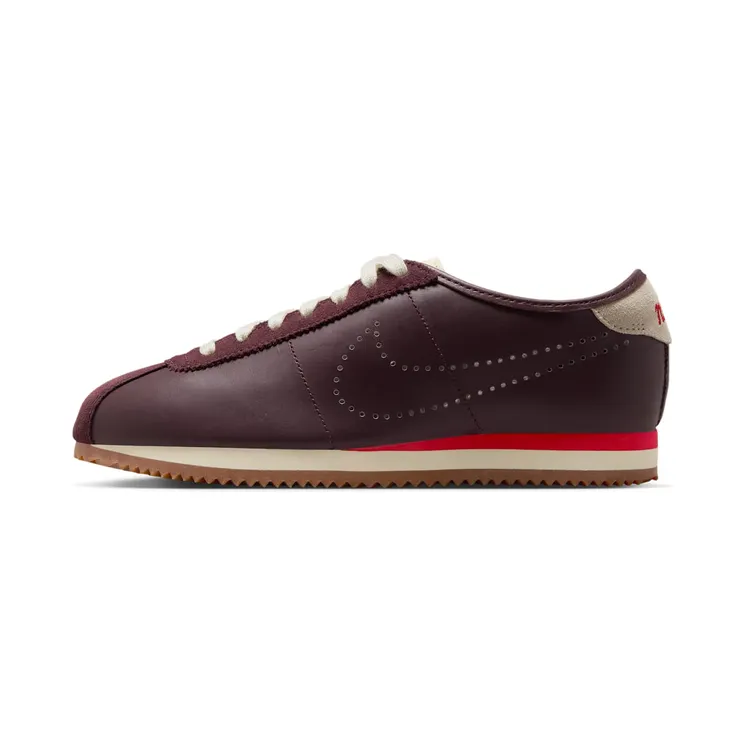 Nike Cortez Leather Perforated Swoosh – “Burgundy Crush / Coconut Milk / Gum Medium Brown / Light Crimson” (HQ1841-601)