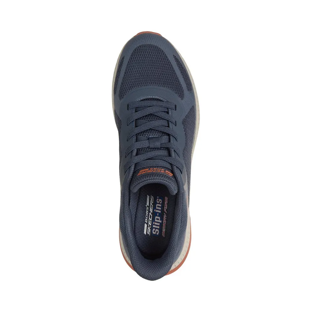 Skechers Slip-ins: BOBS Sport Squad Chaos 4 Sneaker Marine/Orange