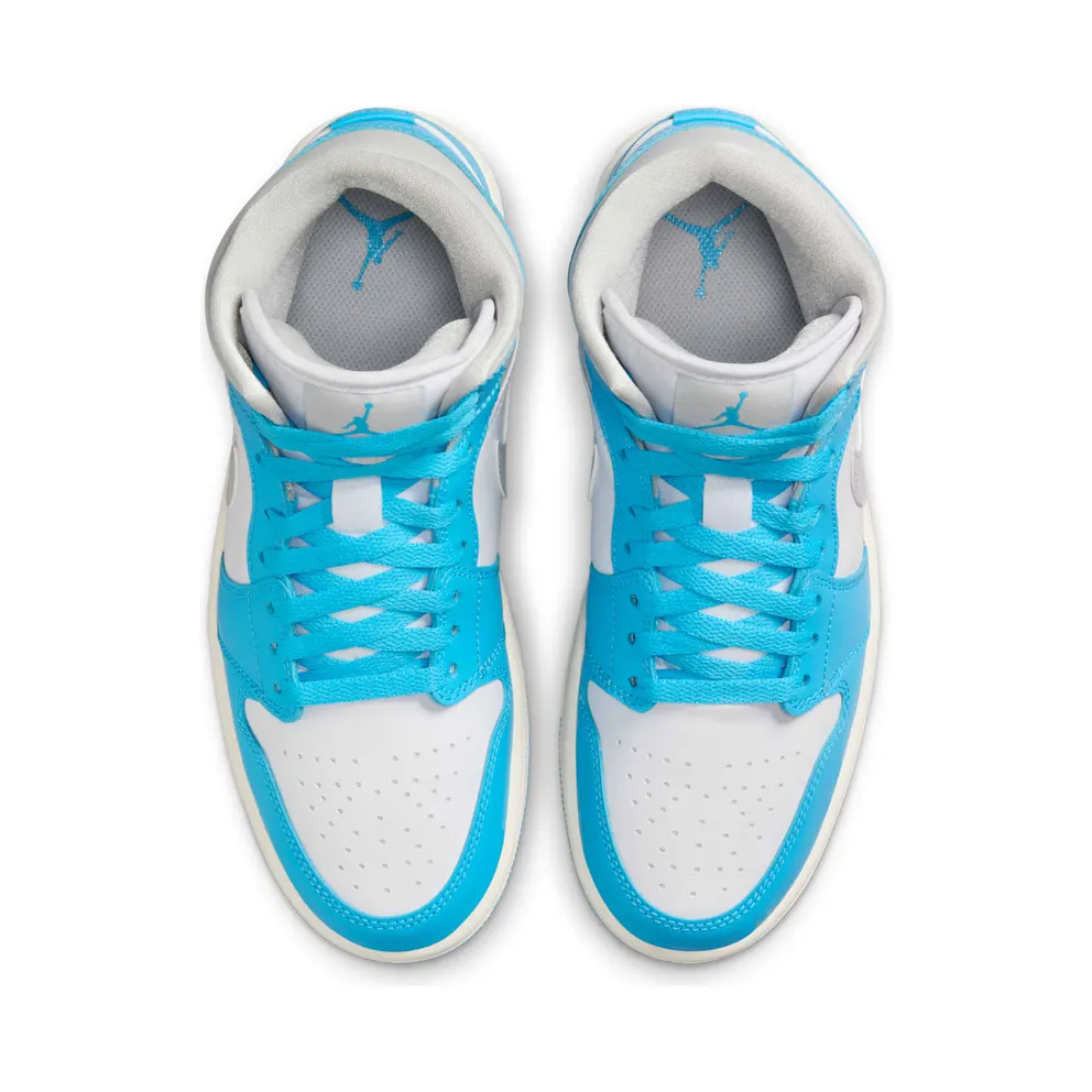 Jordan 1 Mid “Dark Powder Blue White Sail Neutral Grey” (BQ6472-400)