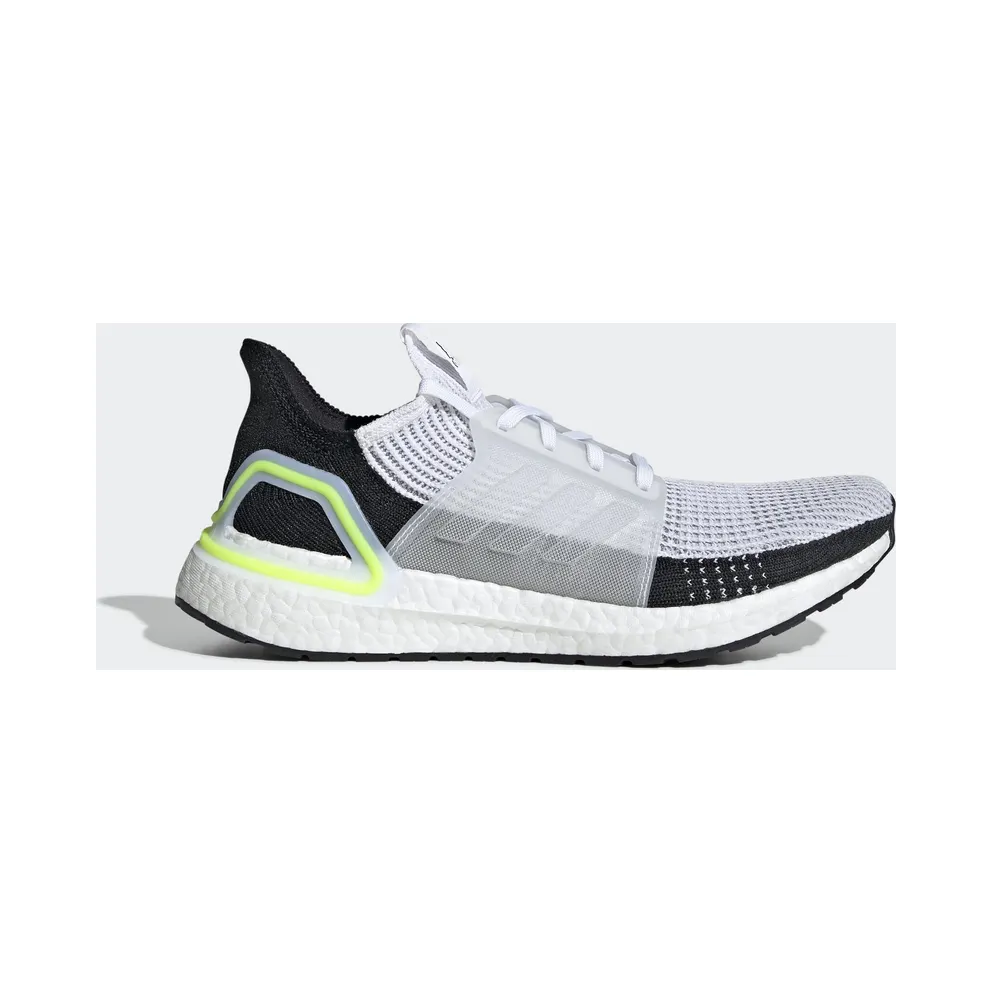adidas Ultra Boost 19 White Black Volt (EF1344)