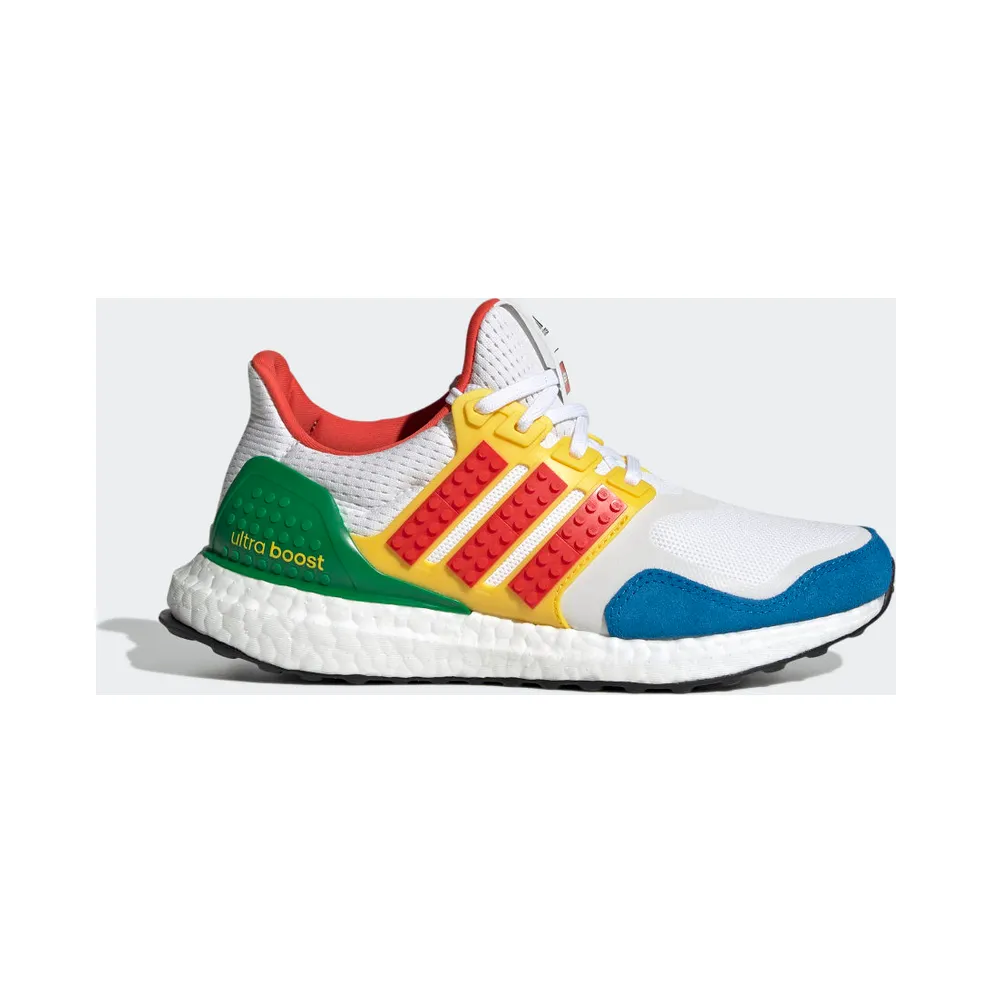 adidas Ultraboost DNA x LEGO COLORS Laufschuh Cloud White / Red / Shock Blue / Green (GV7732)