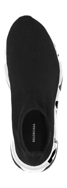 Balenciaga Speed Graffiti Trainers White Black Logo (W) (605942W05GE1015 / 605942W2DB71015) (5)