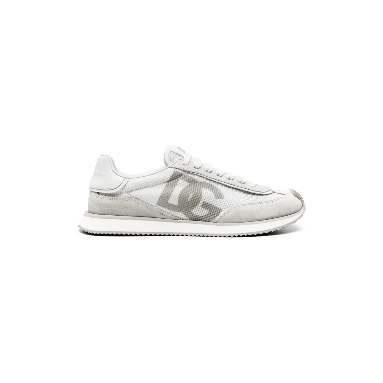 Dolce & Gabbana Mixed-material DG Cushion “White/Grey” (CS2288 A5355 8B930)