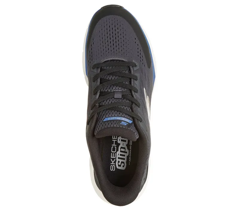 Skechers Slip-ins: Glide-Step Vortex Sneaker Black/Houtskool