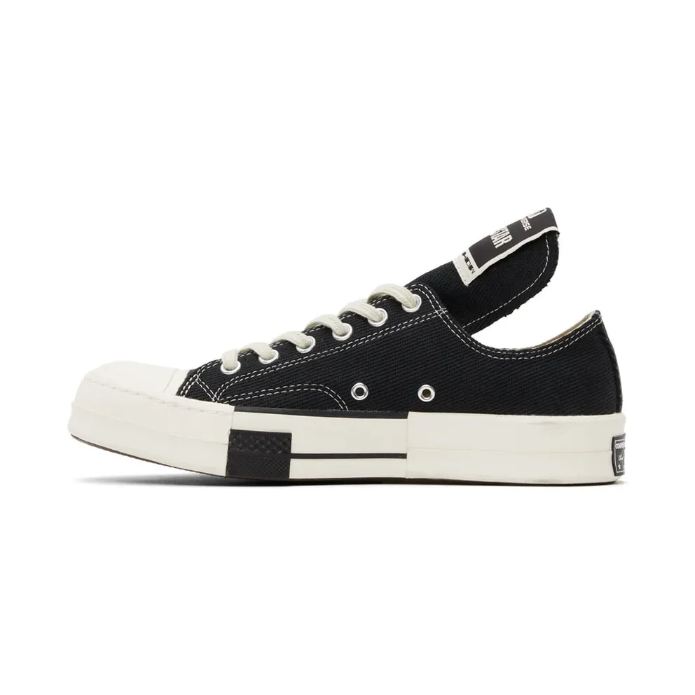Rick Owens Drkshdw Black Converse Edition Drkstar Lo (DC02AX727 CTDR2)